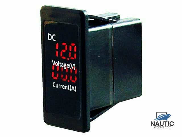 Volt- & amperemeter 4.5-30V & 0-15A switch model