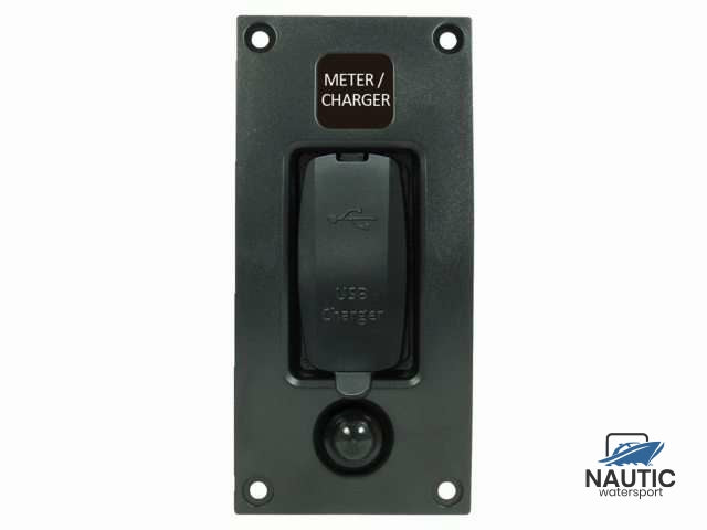 Curved add-on panel USB socket double 3.4A