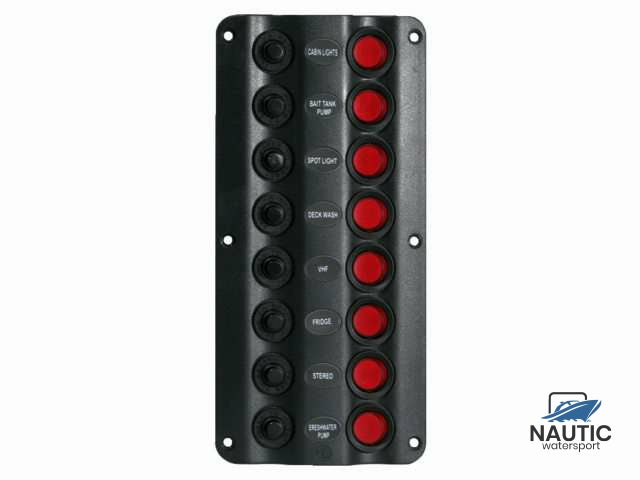 Talamex Schakelpaneel wave 8 schakelaars 12V