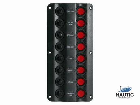 Talamex Schakelpaneel wave 8 schakelaars 12V