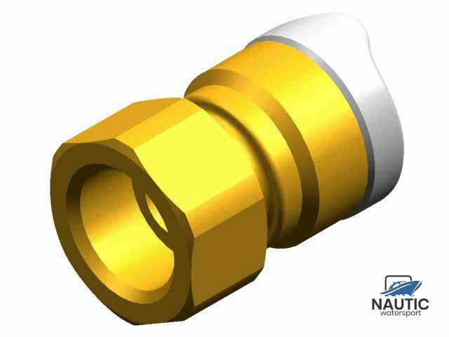 Whale WX1533 Adapter 1/2" BSP 15mm female messing