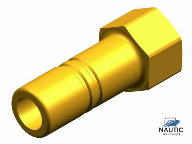 WX1539 Adapter 3/8" BSP 15mm female messing