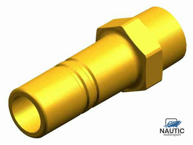 Whale WX1563 Adapter 3/8" NPT male 15mm messing