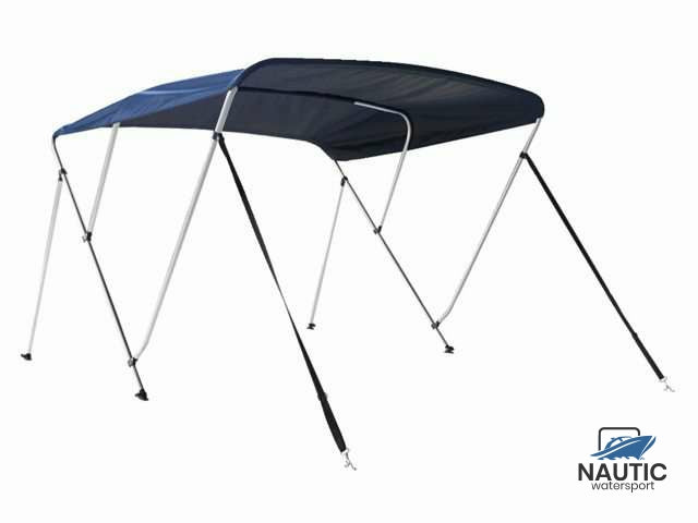 Biminitop deluxe 3 boog 183x185-198x117cm navy blue