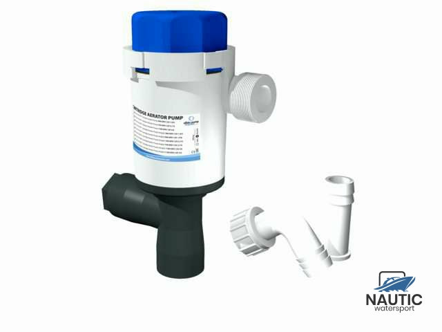 º Aerator pomp twinport 750gph short stack 12V