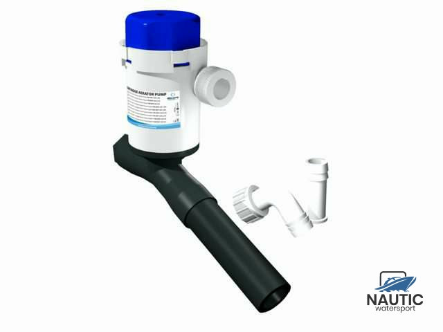 º Aerator pomp twinport 500gph hoek 12V