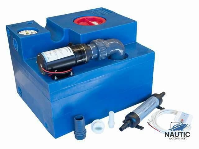 Vuilwatertank 47L compleet met marceratorpomp 12V