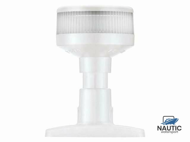 Navigationsleuchte 360° LED auf Sockel weiß