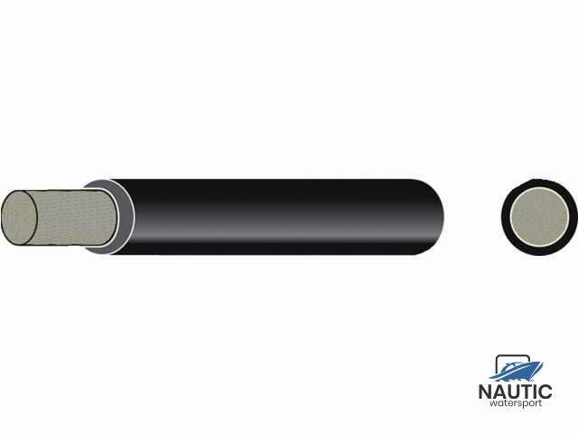 Vertinde Accukabel geïsoleerd 25mm² zwart