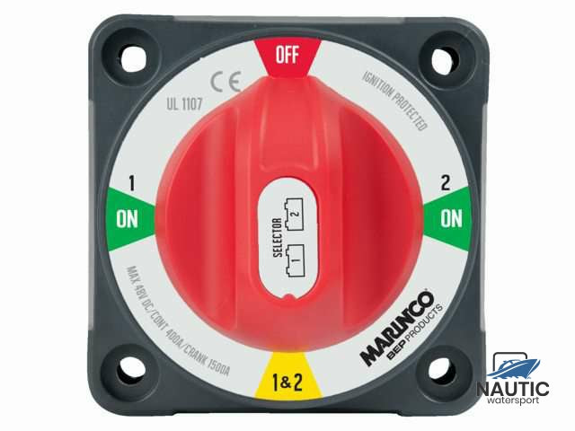 Batterieschalter Ein/Aus/1/1&amp;2, Aufputz- und Unterputzmontage