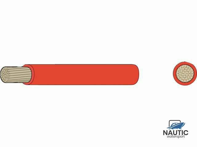 Talamex Dunwandige vertinde montage kabel 1,5mm² rood