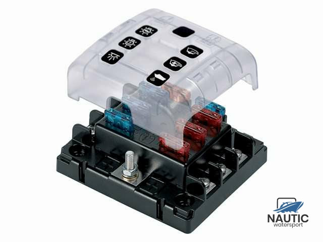 Zekeringhouder ATO/ATC 6 schroef terminals