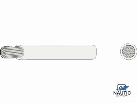 #Dunwandige vertinde montage kabel 2,5mm² wit