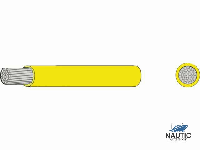 #Dunwandige vertinde montage kabel 1,5mm² geel