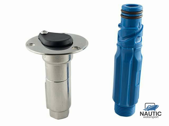 Dekaansluiting dekwaspomp rvs