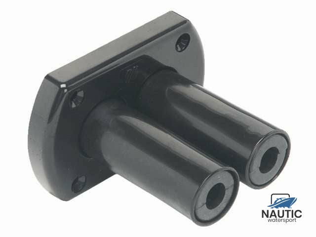Ultraflex Dekdoorvoer dubbel R8B zwart
