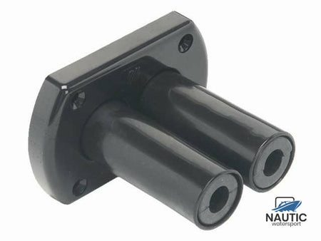 Ultraflex Dekdoorvoer dubbel R8B zwart