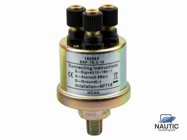 º Oliedruksensor 10bar met aarde en alarm