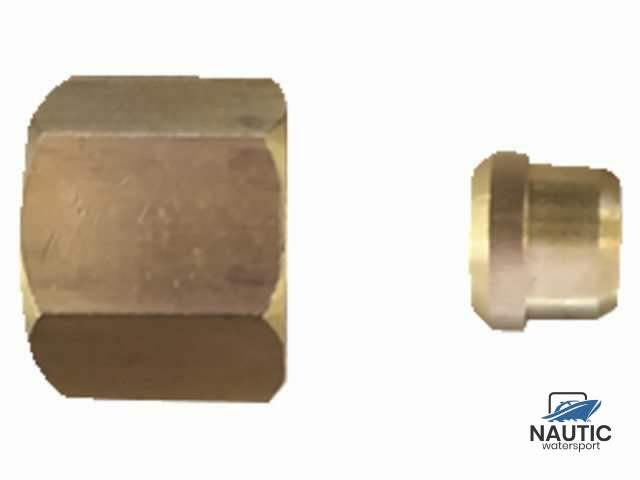 Moer rechts met knelbus 8mm