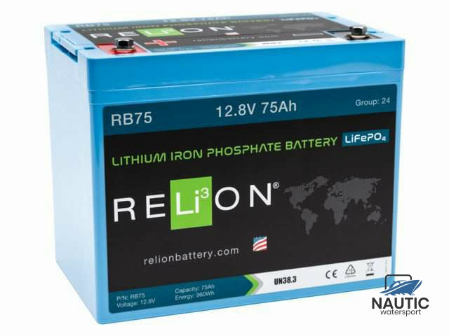 Accu lithium LiFePO4 12.8V 75Ah