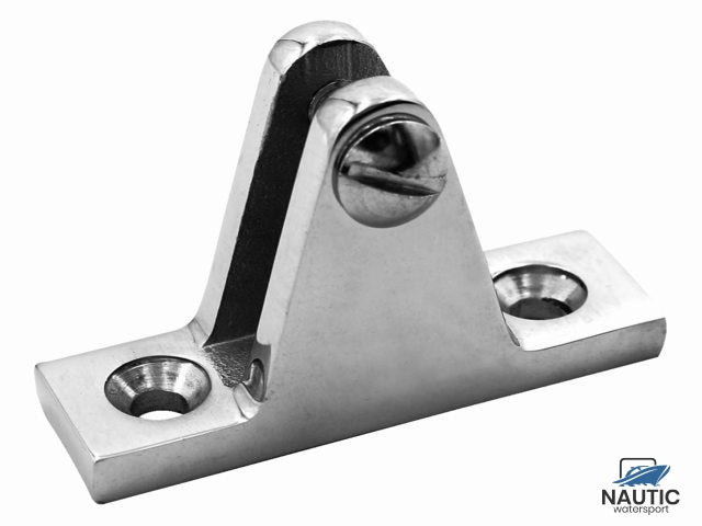 Rohrhaubenanschluss, Edelstahl-Abdeckplatte 90° mit Schraube