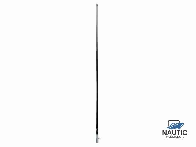Glomex VHF antenne polyester zwart/chroom RA400CR/BK 1.5m