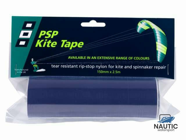 Kite tape 150mm 2,5m donkerblauw