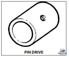 Talamex Neoprene inboard impeller pin drive met bout