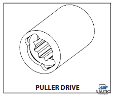 Talamex Neoprene inboard impeller puller drive met pakking & bout