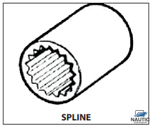 Talamex Neoprene inboard impeller spline drive