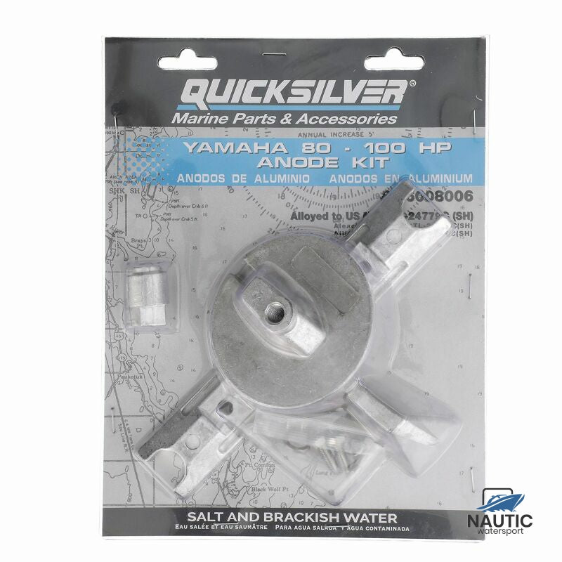 8M6008006 Anodensatz aus Aluminium für Yamaha 80-100 PS