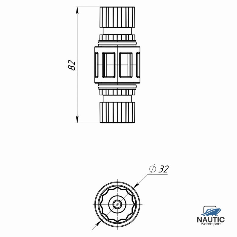 Borika adapter voor bevestigen twee montagehouders