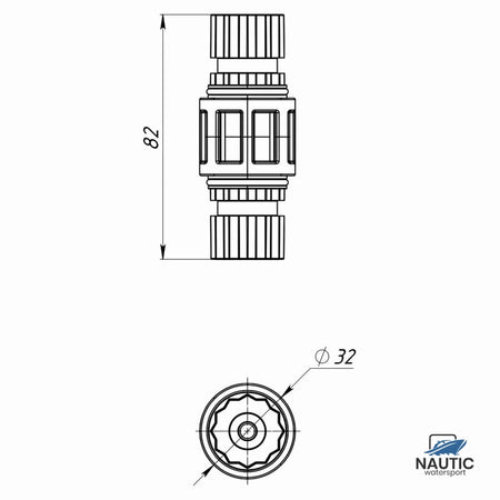 Borika adapter voor bevestigen twee montagehouders