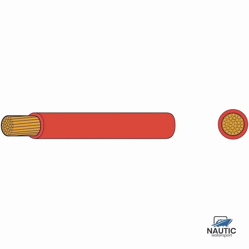 Dunwandige montage kabel 2.5mm² rood