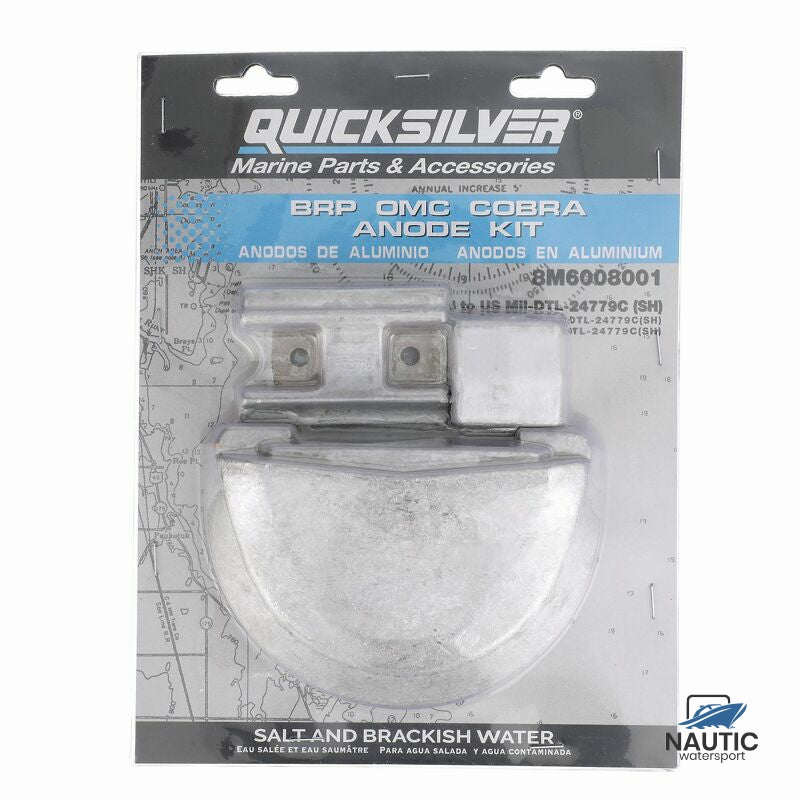 º 8M6008001 Anodensatz aus Aluminium für BRP/OMC Cobra Z-Antrieb