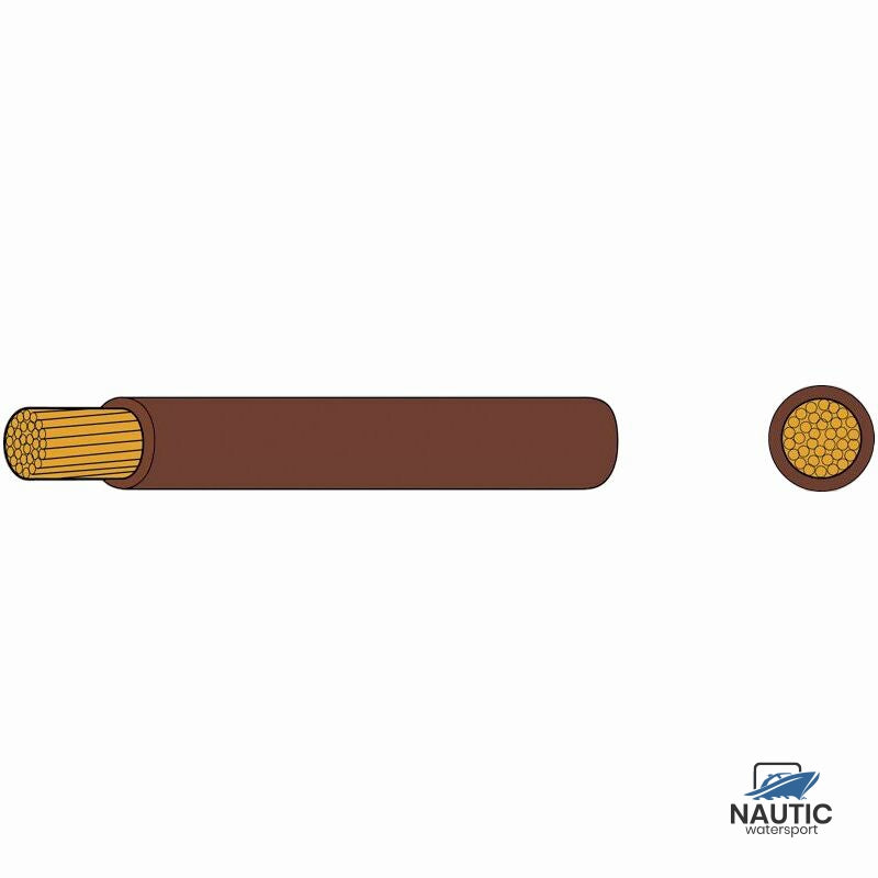 Automarine Dunwandige montage kabel 1.5mm² bruin