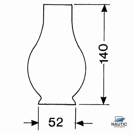 DHR Lampeglas 1 ligne 140mm