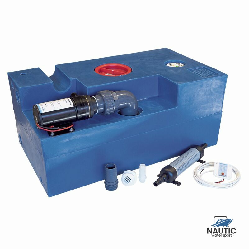 Vuilwatertank 72L compleet met marceratorpomp 12V