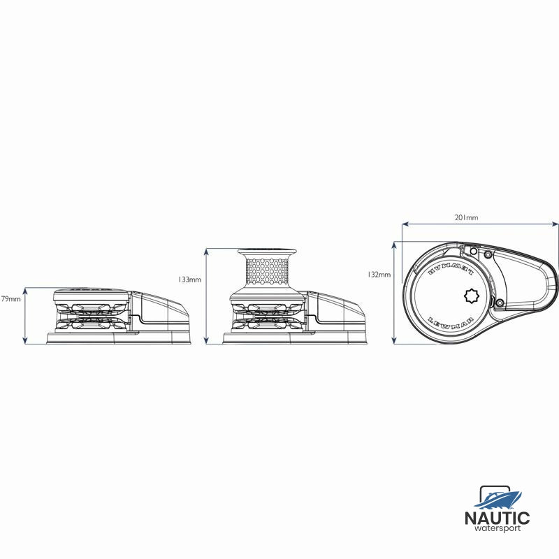 Lewmar 69100021 VX1 ankerlier go 6/7mm 12V - 500W