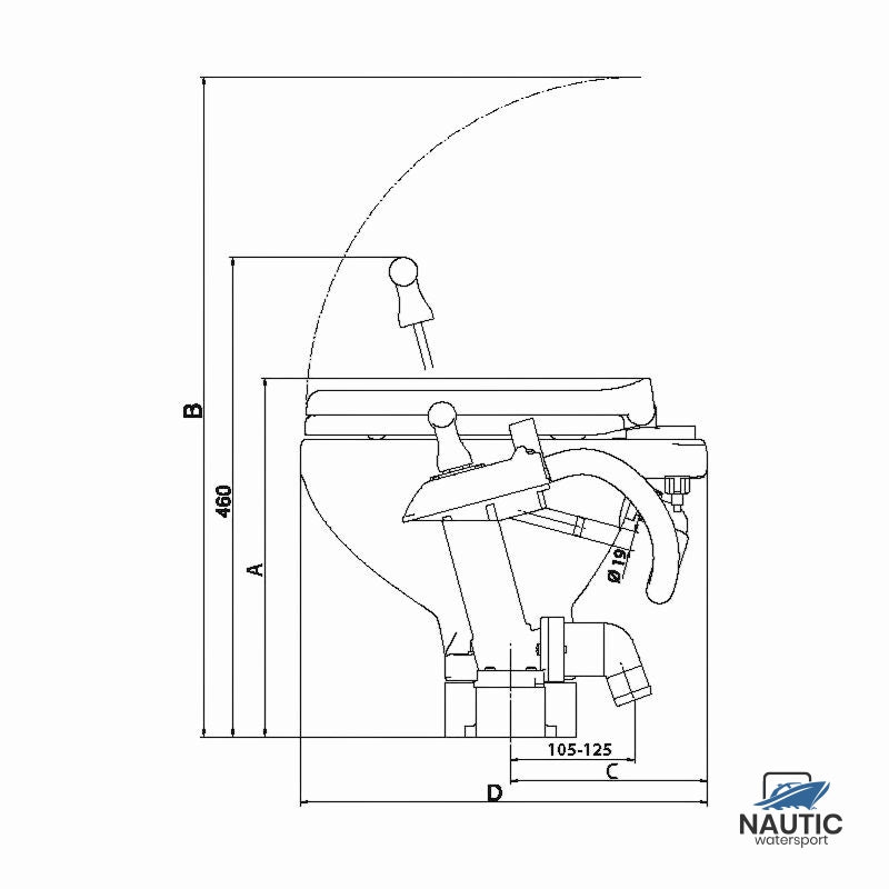 Toilet Large turn2lock