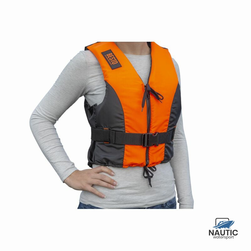 Besto Dinghy Zipper oranje/zwart 50N M