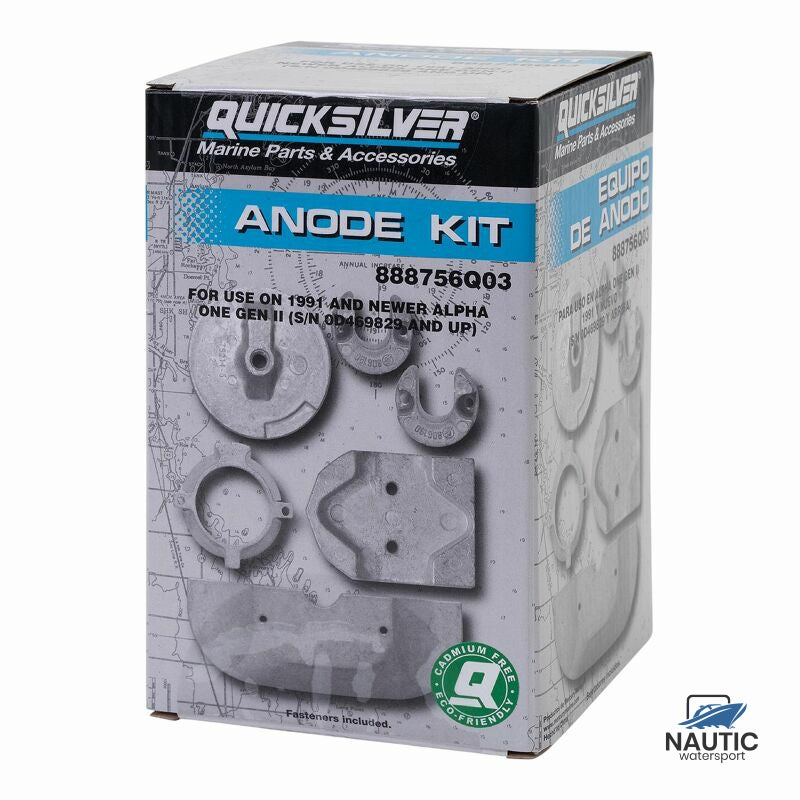 888756Q03 Anodensatz Aluminium für Mercruiser Alpha One Gen II
