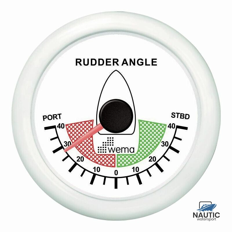 Ruderwinkelanzeiger R5 weiß