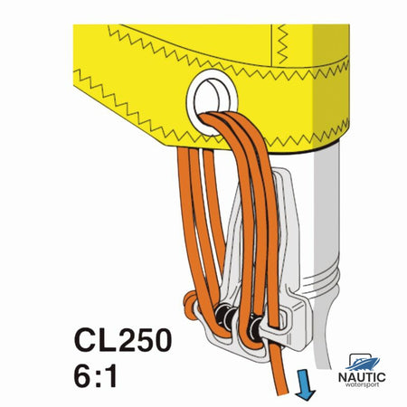 Clamcleat CL250 Aluminium 3-5mm
